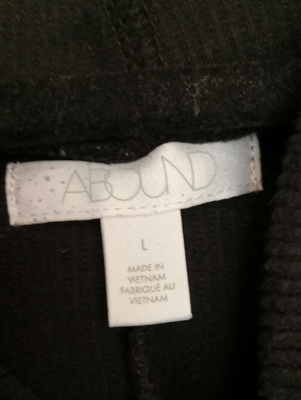 Abound Black Cropped Hoodie Sweatshirt - Picture 5 of 8